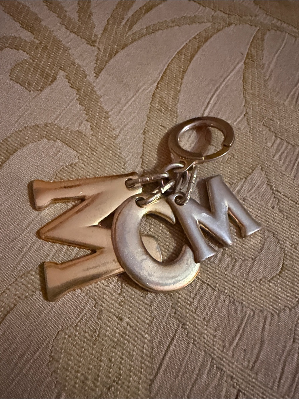 MCM (Modern Creation München) Logo Letter Bag Charm and Keychain preoloved